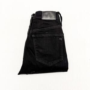 Madewell 10" High-Rise Skinny Black Denim Jeans Size 24 Petite